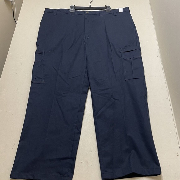 DICKIES Mens Sz 48 UU Waist Back Hip Pocket Navy Blue Work Pants NWT - Picture 1 of 6